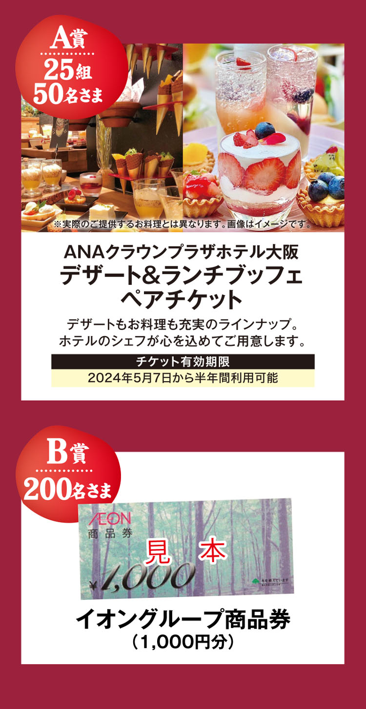 キャンペーン賞品