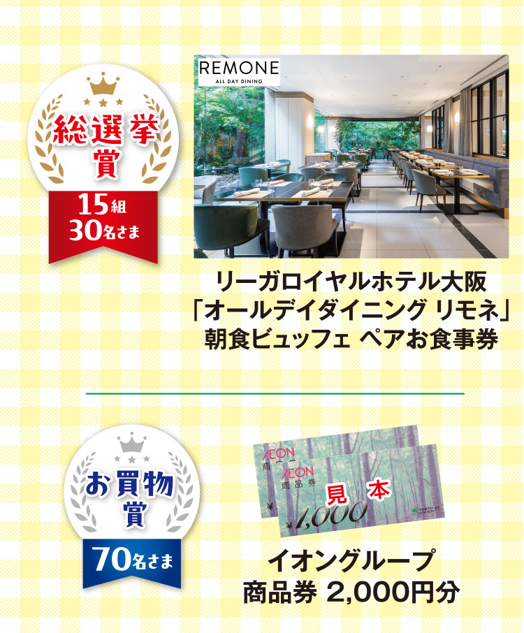 キャンペーン賞品
