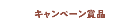 キャンペーン賞品
