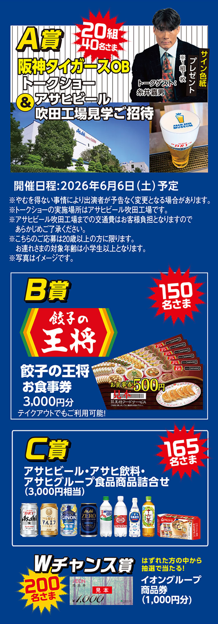 キャンペーン賞品