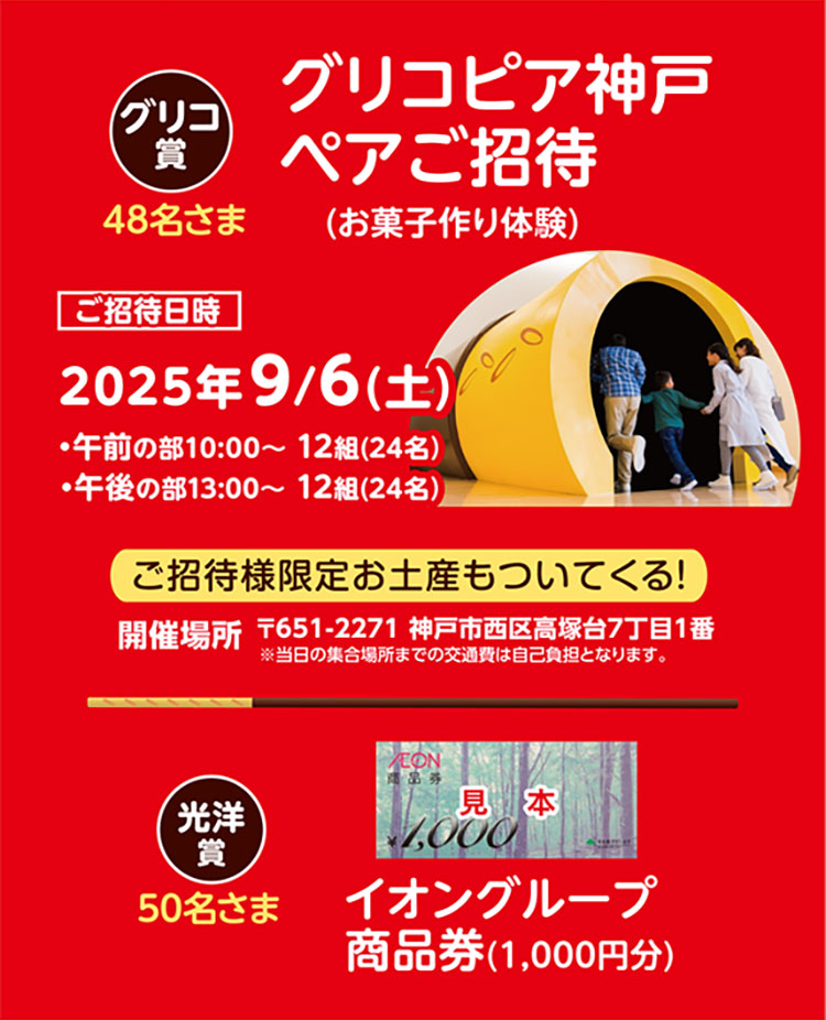 キャンペーン賞品