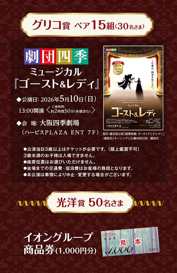 キャンペーン賞品